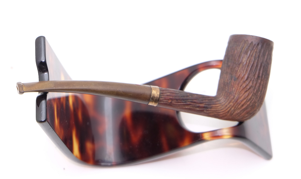 ​Dr Plumb Super Gold Plated Ring French Smoking Pipe Vintage - 5