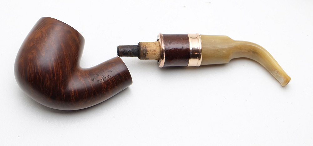 Butz-Choiqun A Metz №3 France Vintage Smoking Pipe Restored! Very Rare! - 9