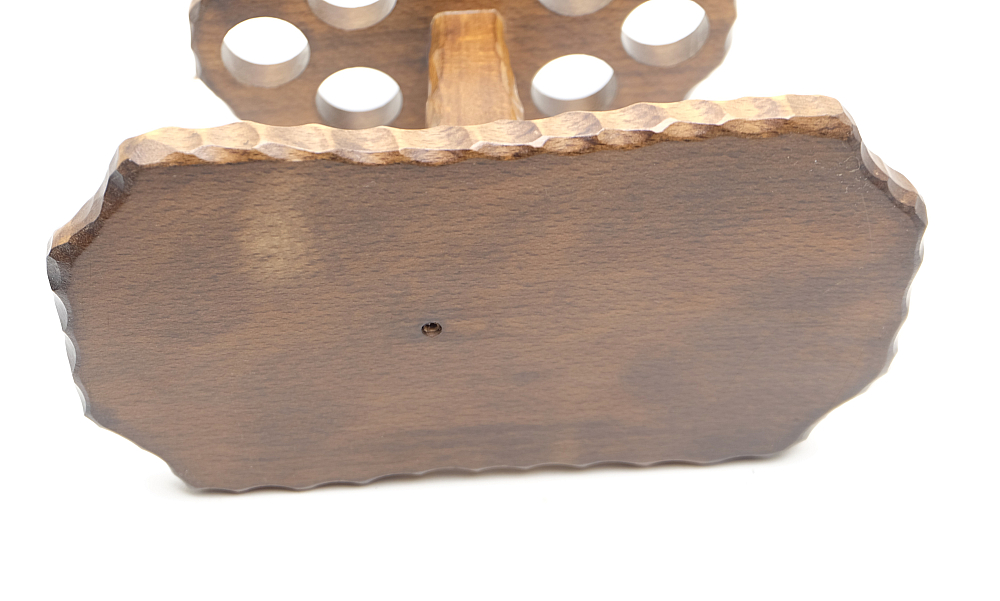 ​Unbranded Beautiful Wooden Pipe Stand for 6 Pipes Vintage! - 5