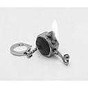 Unique Small French Leather Coated Petrol Lighter Works good! - 7 small