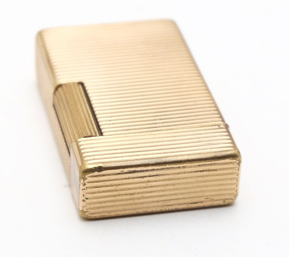 ​Dupont Line 1 Gas Lighter 20mk Gold Plated Works good! - 8