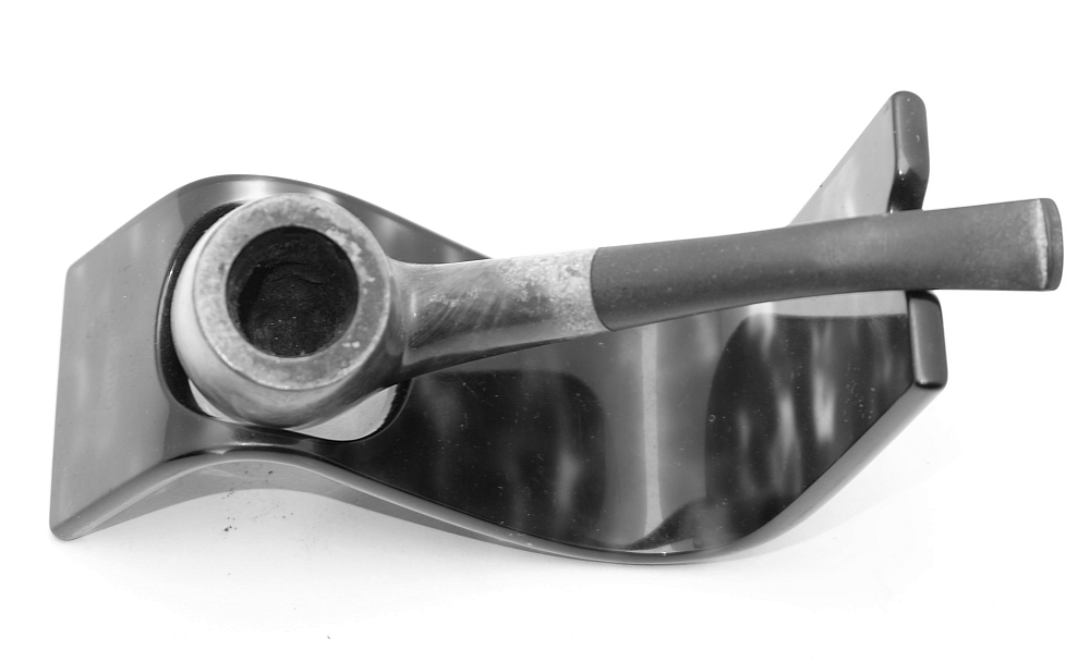 ​Real briar Bent Billiard Smoking Pipe Vintage France - 3