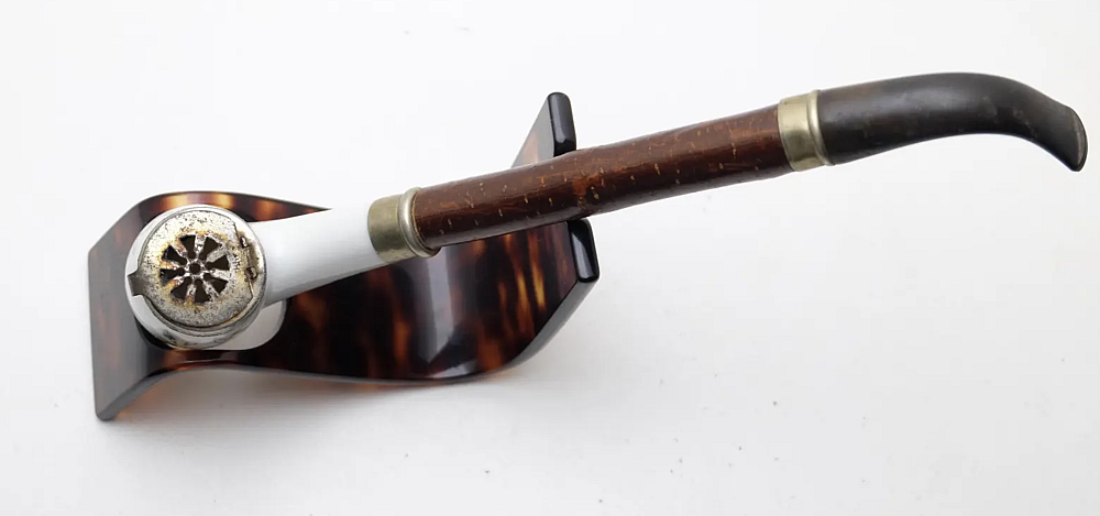​Hunter Nice Vintage Smoking Pipe Porcelaine EP Ring - 3