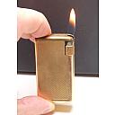 ​Flaminaire Quercia Gold Plated 10mk 1950s Gas Vintage Lighter Works good! - 6 small