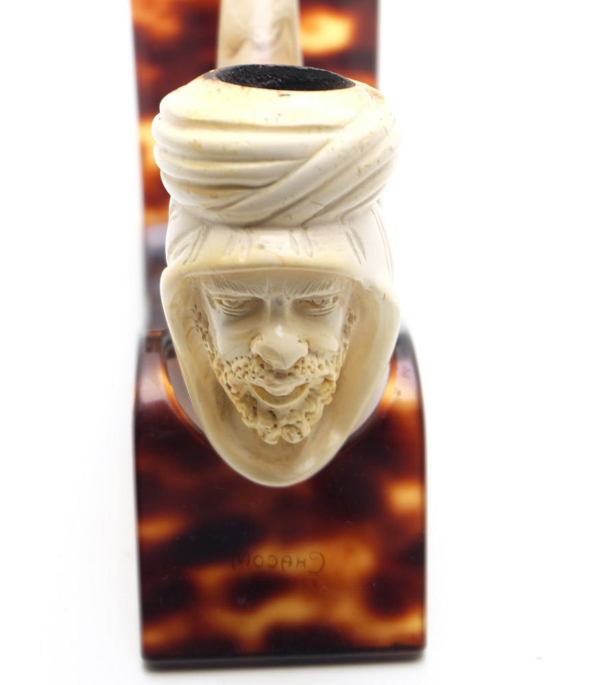 Turkish Meerschaum Pipe With Case Sultan Head - 4