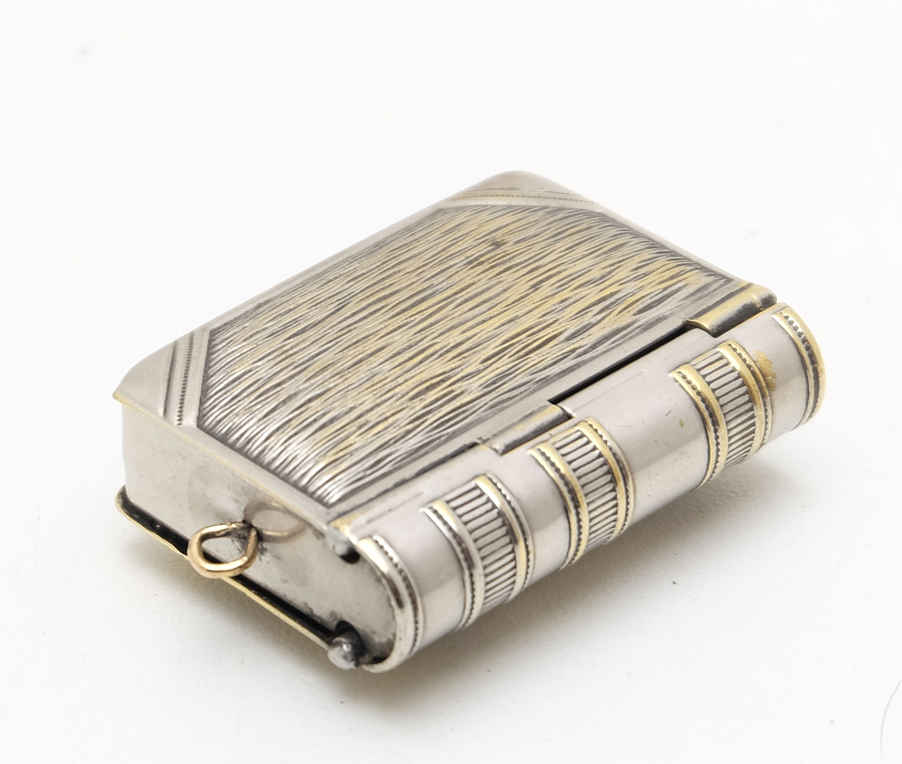 Unbranded Unique Antique Book Matchbox/Coin box Case Rare! - 1