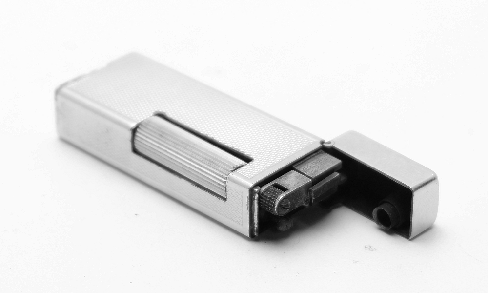 Dunhill Rollalite 1970s Petrol Lighter Rare! Works good! - 8