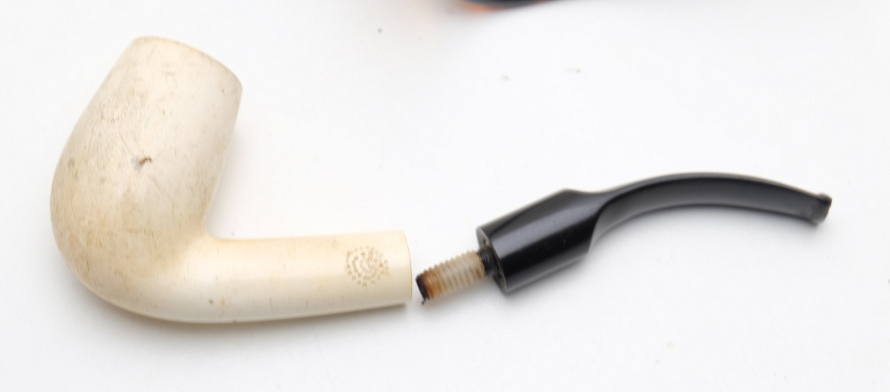 ​Meerschaum Bent Billiard Vintage Tobacco Smoking Pipe - 7
