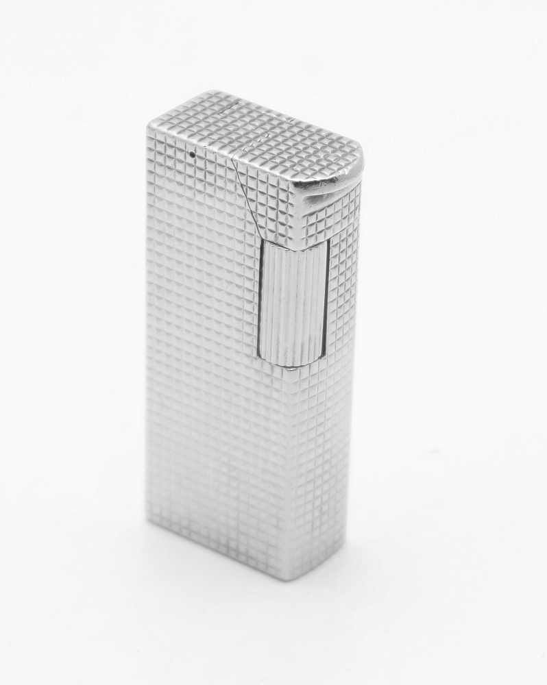 ​Dunhill Aldunil Paris Gas Lighter Solid Silver and Gold Plated Fully serviced! - 2