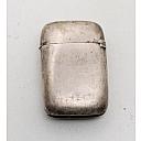 Solid Silver Antique French Matchbox Case Rare! - 3 small