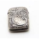 Solid Silver Antique French Matchbox Case Rare! - 2 small