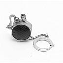 Unique Small French Leather Coated Petrol Lighter Works good! - 1 small