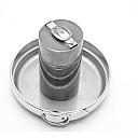 Hermes Set Solid Silver Lighter and Metal Gold Plated Ashtray 1960s - 2 small
