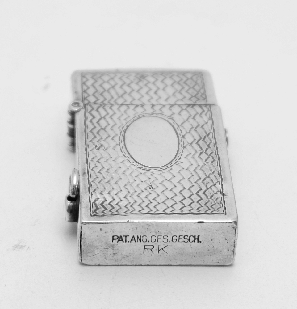 ​Automatic Petrol Lighter Pat.Ang.Gesch RK Germany 1910-1920S Works good! Rare! - 8