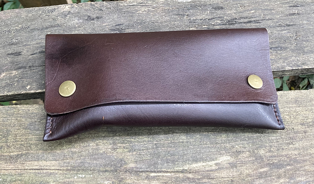 Handmade ​Vegetable-tanned Leather Case for Smoking Pipe - 1