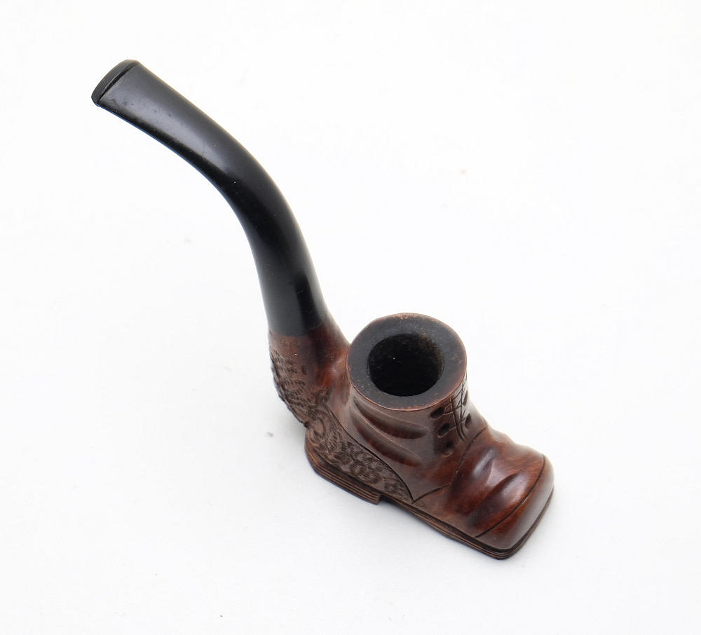 ​Boot Genuine Briar Foreign Smoking Pipe Vintage! - 8