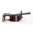 ​Long Black Ceramic Vintage Tobacco Smoking Pipe - 4 small