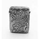 ​Solid Silver Petrol Matchbox/Lighter France - 4 small