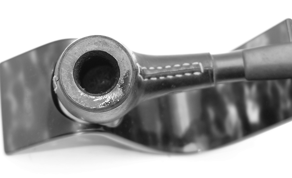 ​Billiard Vintage Tobacco Smoking Pipe Grenhill Leather Coated - 4