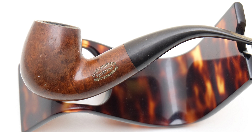 ​Bent Billiard Vintage French Smoking Pipe La Glorieuse Patent 203 - 2