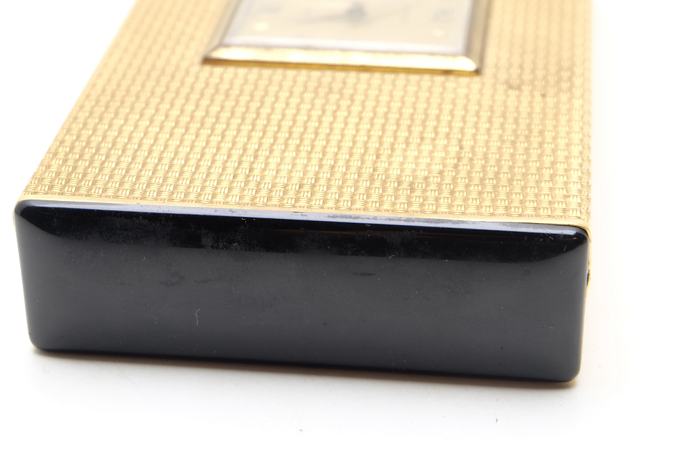 Lancel Cigarette Box With Clock/Alarm Works Good! With small crack un plastic! - 6