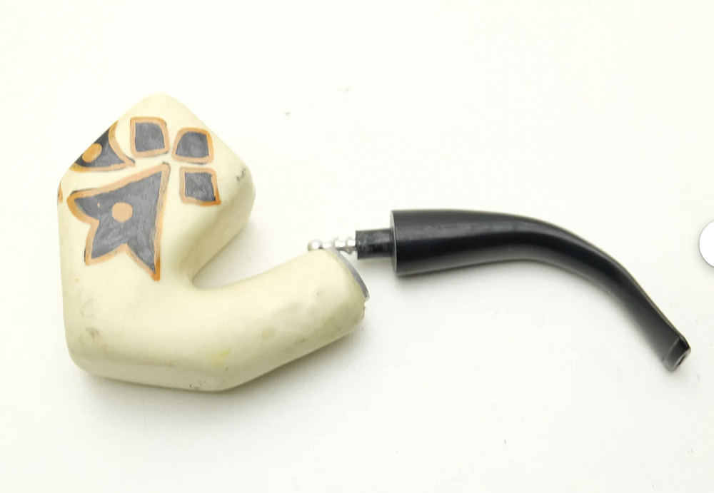 Unsmoked ​French Ceramic Tobacco Smoking Pipe - 5