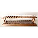 ​Beautiful Wooden Pipe Stand for 24 Big Billiard Pipes Vintage! - 1 small