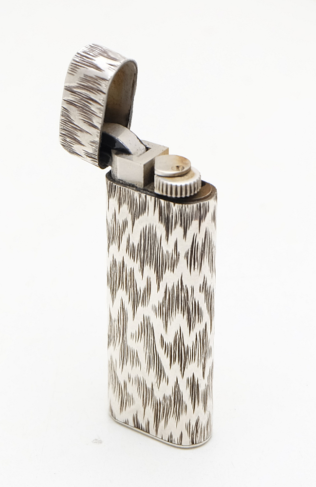 ​Cartier Sterling Silver 925 Vintage Gas Lighter With Box! Works! Fully Serviced! - 2