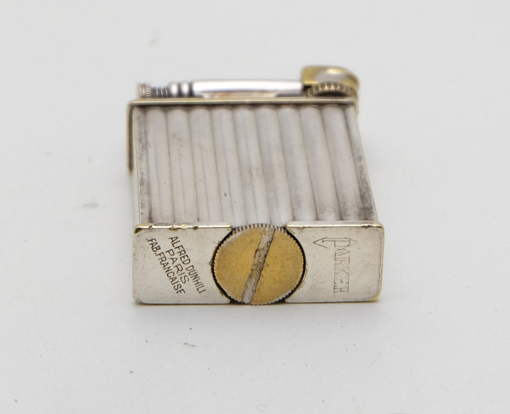 ​Parker Alfred Dunhill Paris Fab.Francaise Petrol Lighter Rare! Works good! - 4