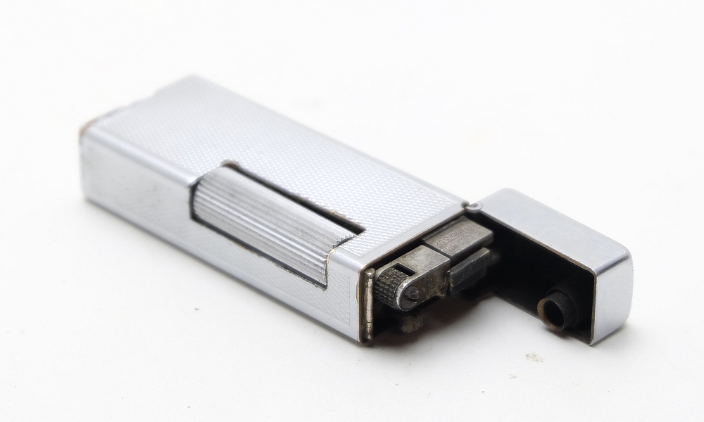 ​Dunhill Rollalite 1970s Petrol Lighter Rare! Works good! - 8