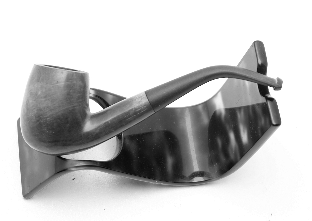 ​Real briar Bent Billiard Smoking Pipe Vintage France - 1