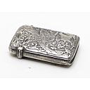 Solid Silver Petrol Matchbox/Lighter France - 9 small