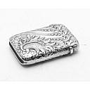 Solid Silver Antique France Matchbox Case Rare! - 6 small