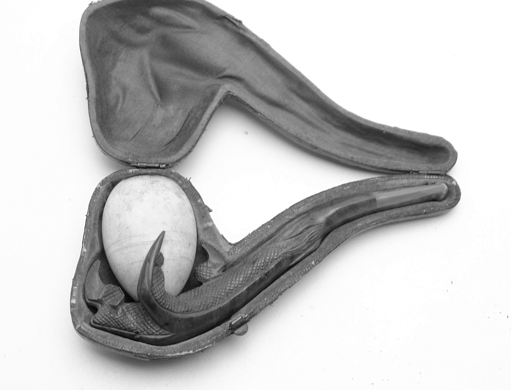 ​Antique Meerschaum Eagle Claw Tobacco Smoking Pipe Amber Stem Rare! - 2