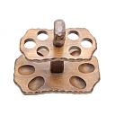 ​Unbranded Beautiful Wooden Pipe Stand for 6 Pipes Vintage! - 2 small