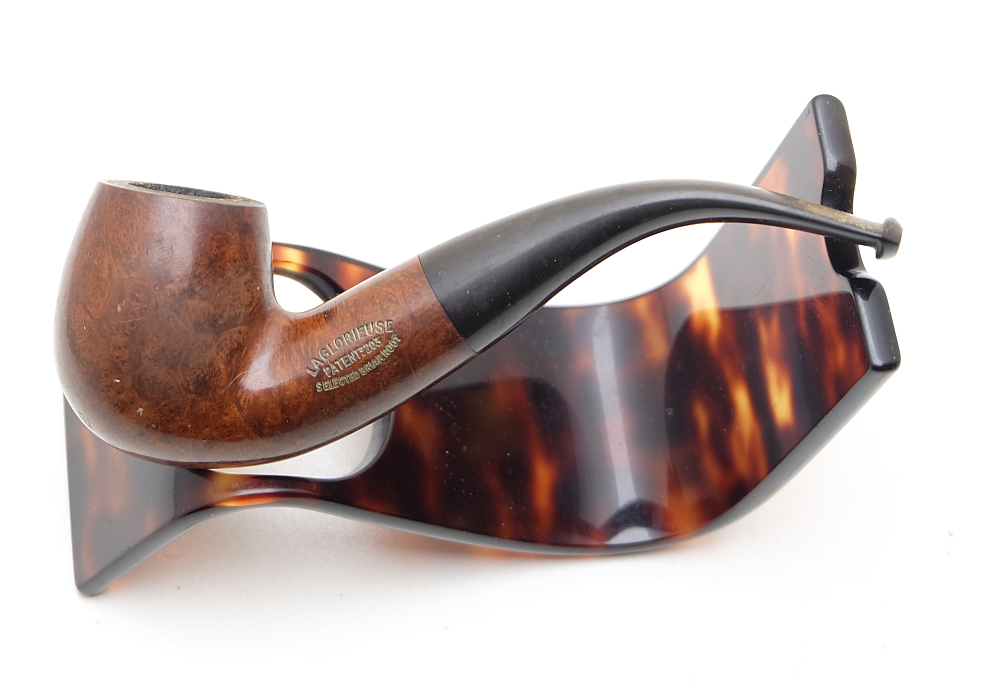 ​Bent Billiard Vintage French Smoking Pipe La Glorieuse Patent 203 - 1