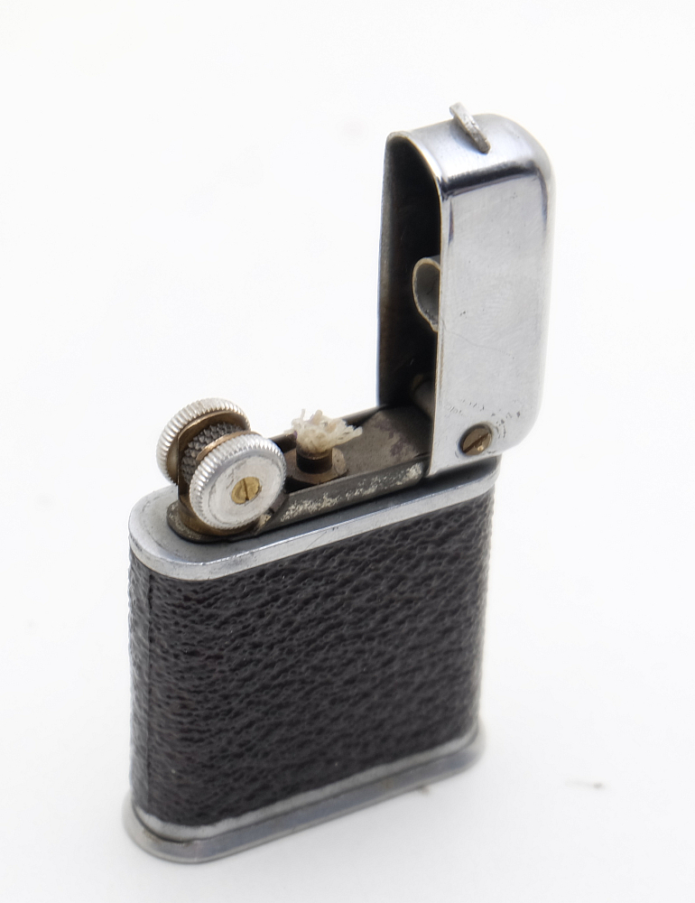 Flamidor Junior Art Deco Vintage Petrol Lighter Works good! - 8