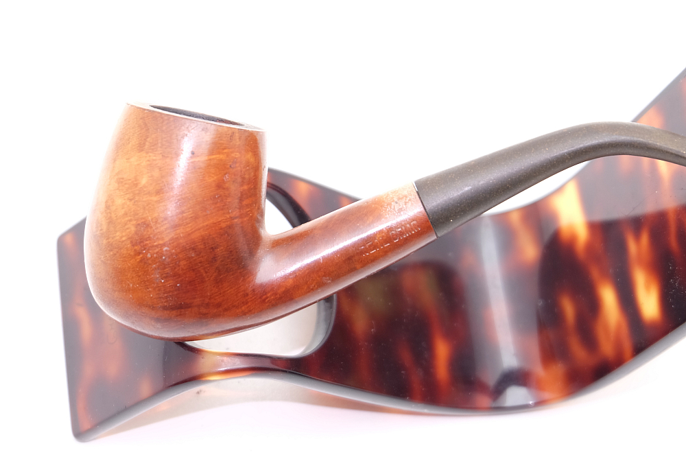 ​Real briar Bent Billiard Smoking Pipe Vintage France - 2