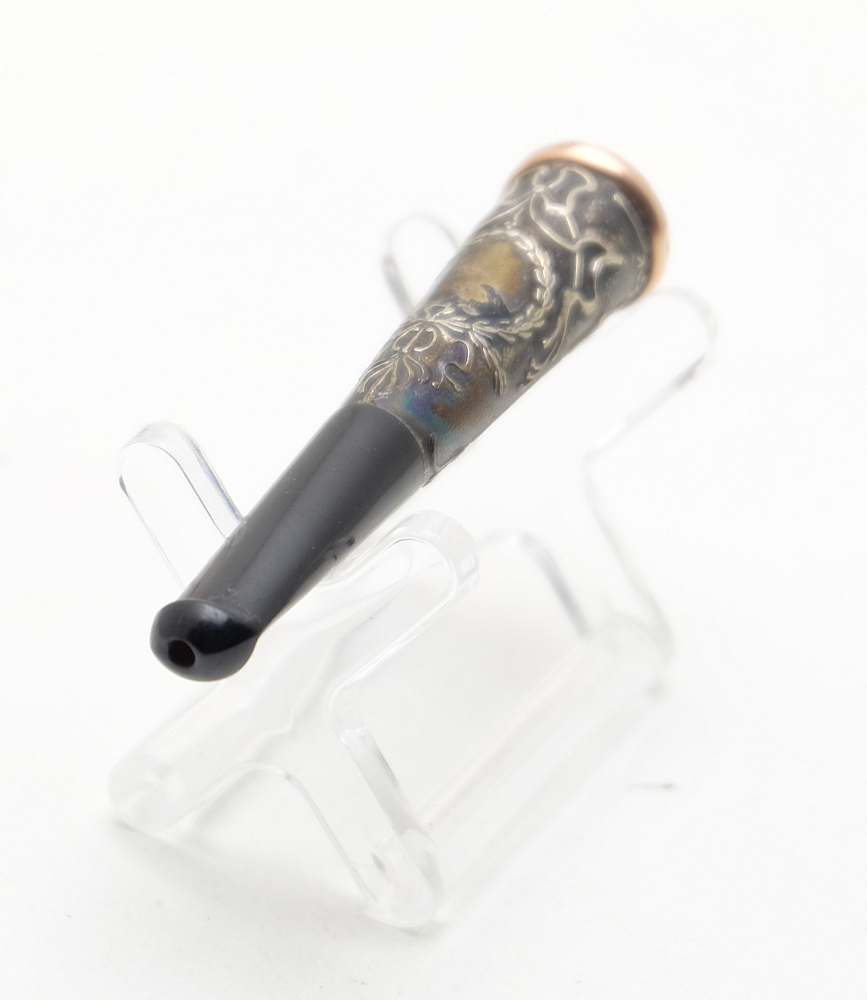 ​Beautiful Art Nouveau French Cigarette Holder Gold Ring - 5