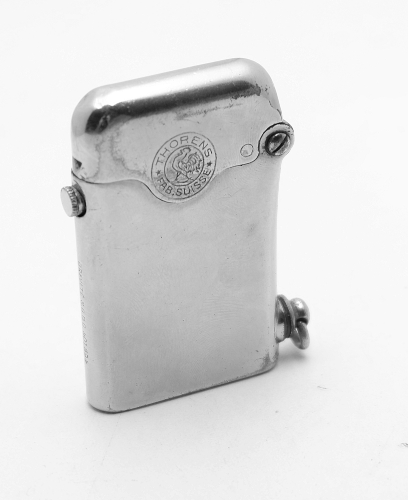 Thorens Automatic Lighter 1920S Swiss Made Brevete Works good! - 2