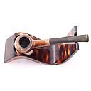 ​Real briar Bent Billiard Smoking Pipe Vintage France - 3 small