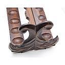 ​Unbranded Beautiful Wooden Pipe Stand for 10 Pipes Vintage! - 5 small