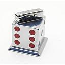 ​Unique Unbranded Automatic Table Petrol Lighter Dice 1950S France Works cool! - 1 small