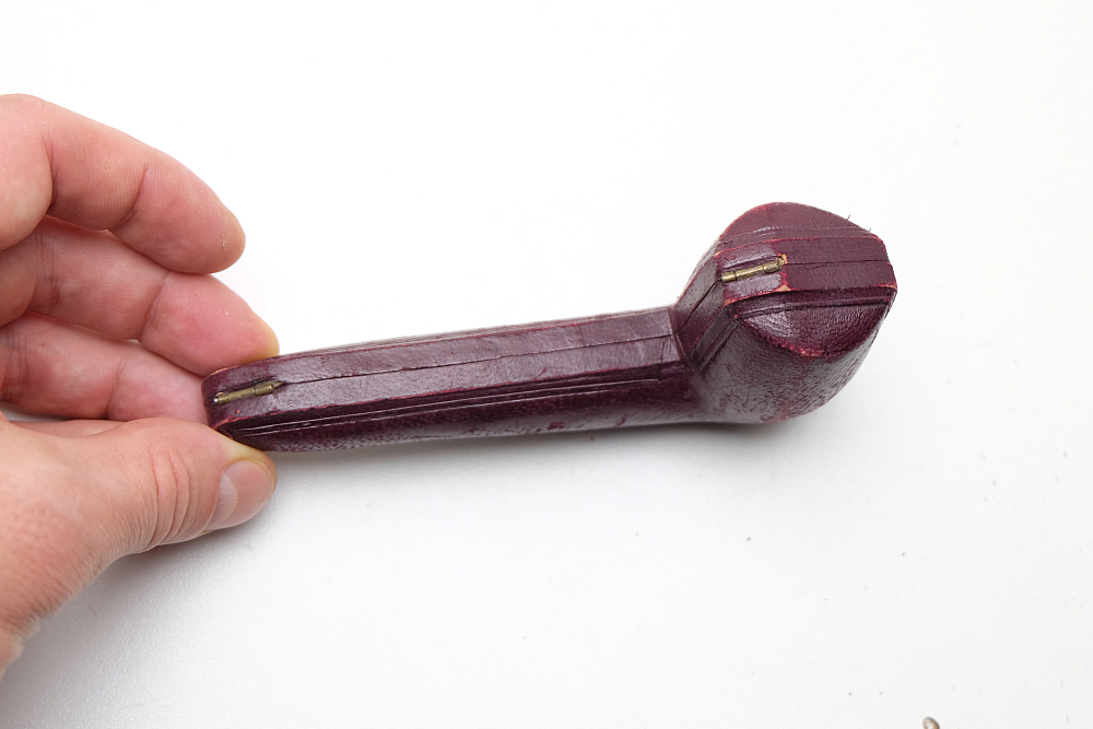 French Vintage Tobacco Smoking Pipe Case Ecume veritable - 3