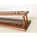 ​Beautiful Wooden Pipe Stand for 24 Big Billiard Pipes Vintage! - 2 small