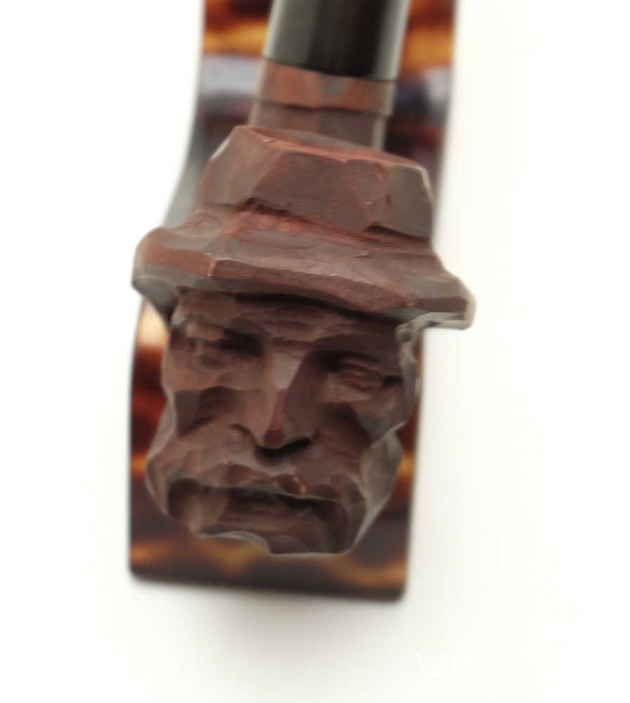 ​Handmade Carved Big French Sailor Marked FH - 3