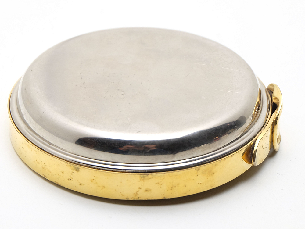 ​Hermes Set Solid Silver Lighter and Metal Gold Plated Ashtray 1960s - 10