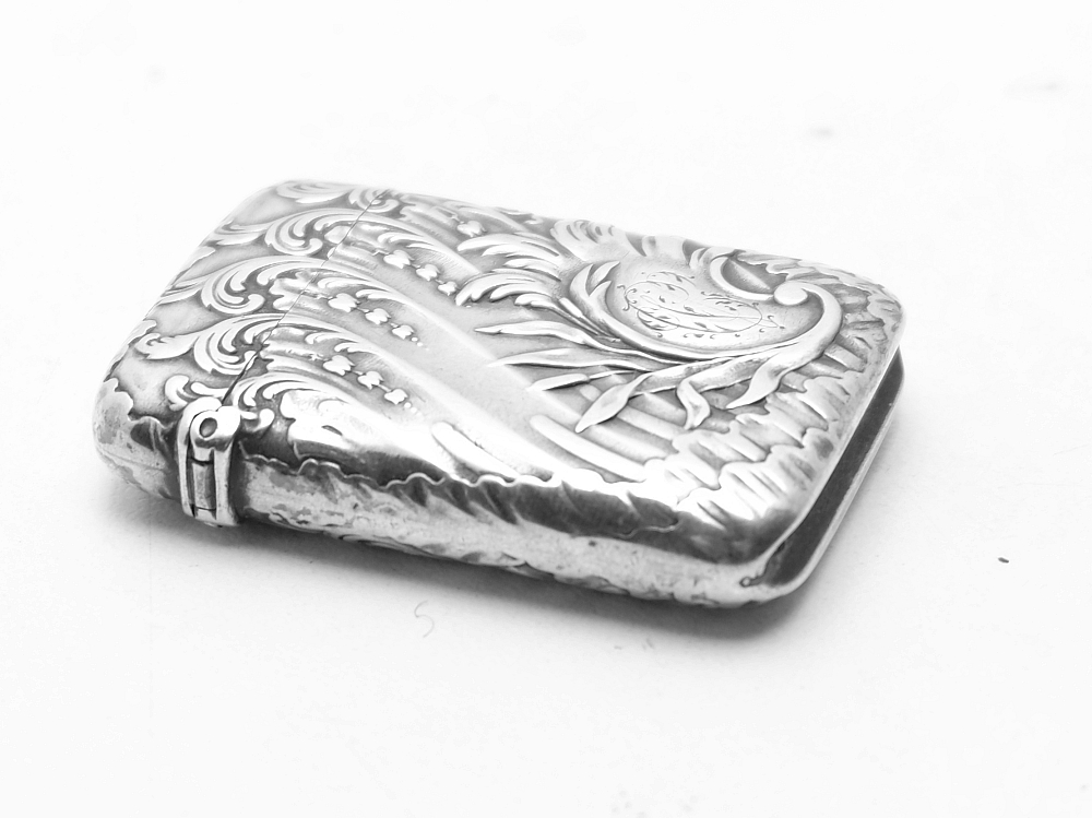 Solid Silver Antique France Matchbox Case Rare! - 4