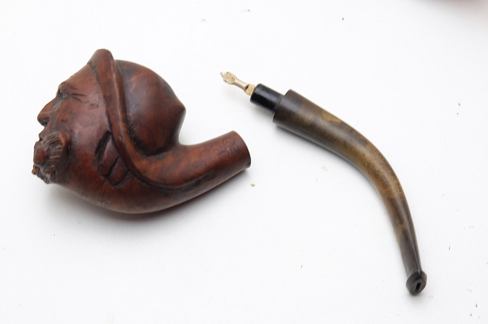 ​Pipe Smoker Head Vintage Smoking Tobacco Pipe France - 7
