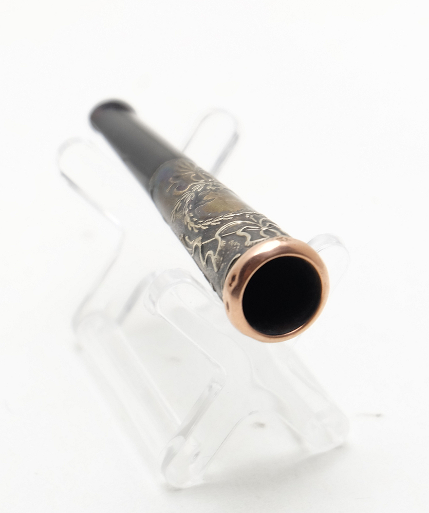 ​Beautiful Art Nouveau French Cigarette Holder Gold Ring - 4